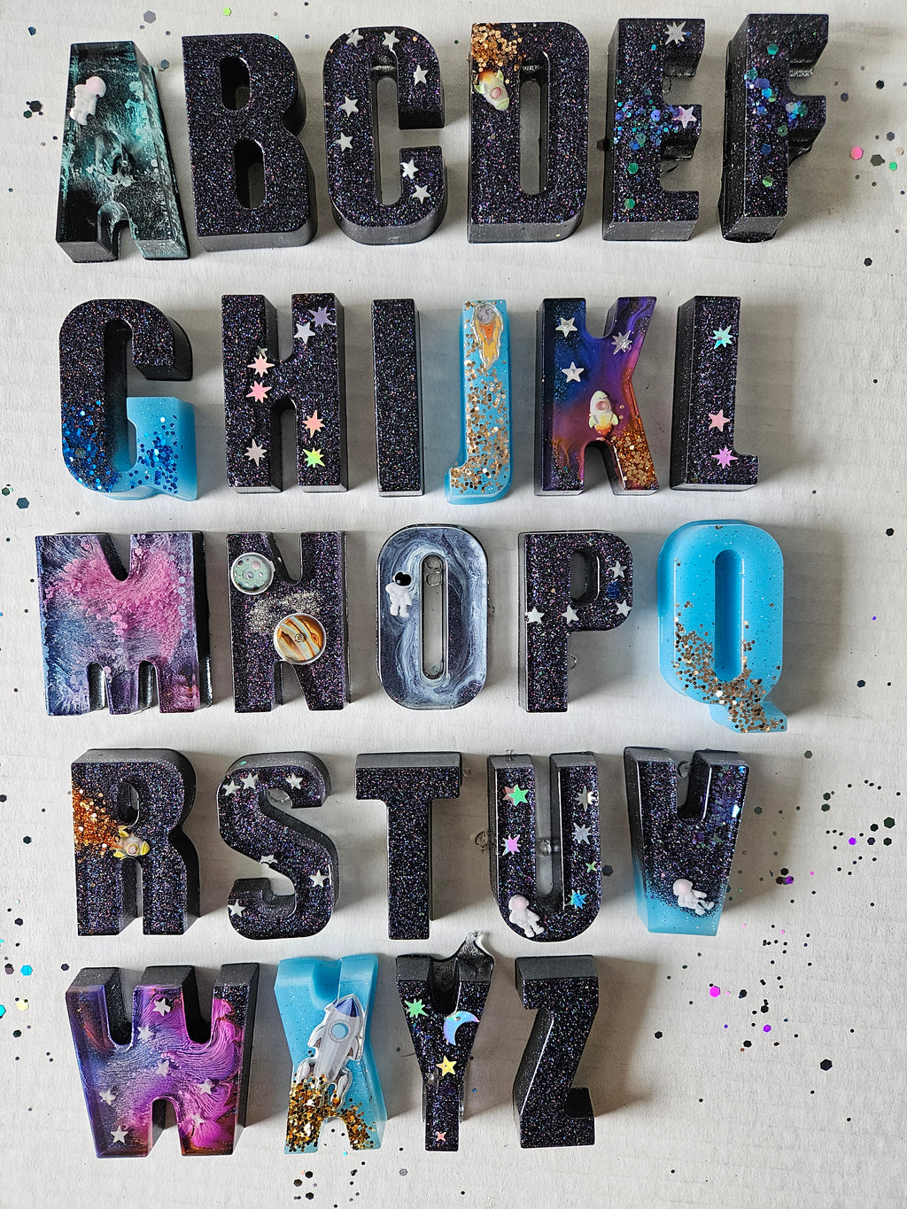 Galactic Uppercase Space letters