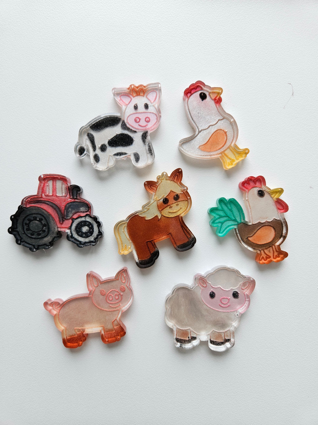 Farm animals loose parts set